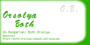 orsolya both business card